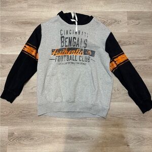 SOLD NFL Cincinnati Bengals Gray, Black, and Orange Crewneck Sweater